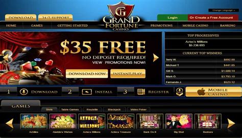 grand fortune casino bonus center